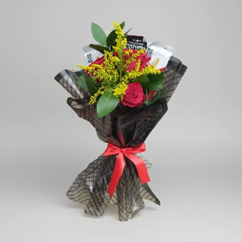 Buquê Barra Kit Kat, buquês de flores com entrega em Aracaju