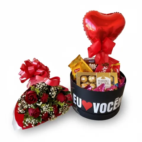 Combo Meu Amor, buquês de flores com entrega em Aracaju