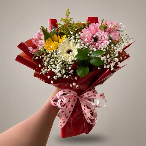 Buquê Coreano de Gerberas, buquês luxo com entrega em Aracaju