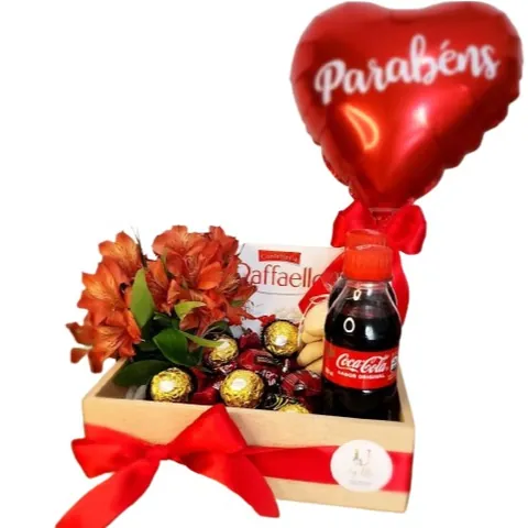 Kit Choc Parabèns, cestas de chocolate com entrega em Aracaju