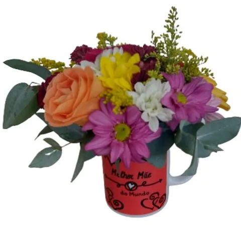 Xícara com Flores, presentes até r$ 80,90 com entrega em Aracaju