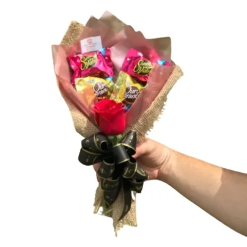 Mini Buque Sortido com Rosa, presentes até r$ 80,90 com entrega em Aracaju